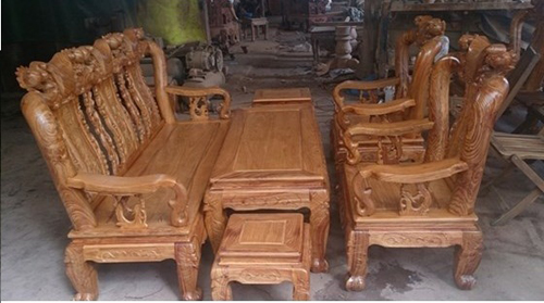Bộ ghế Guột gỗ Gụ